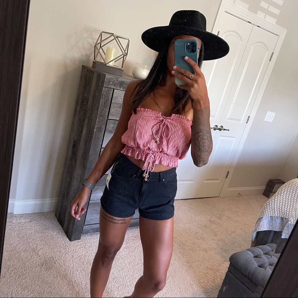 Free People Peppermint Stripe Tube Top